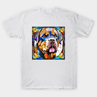 Stained Glass Rottweiler T-Shirt